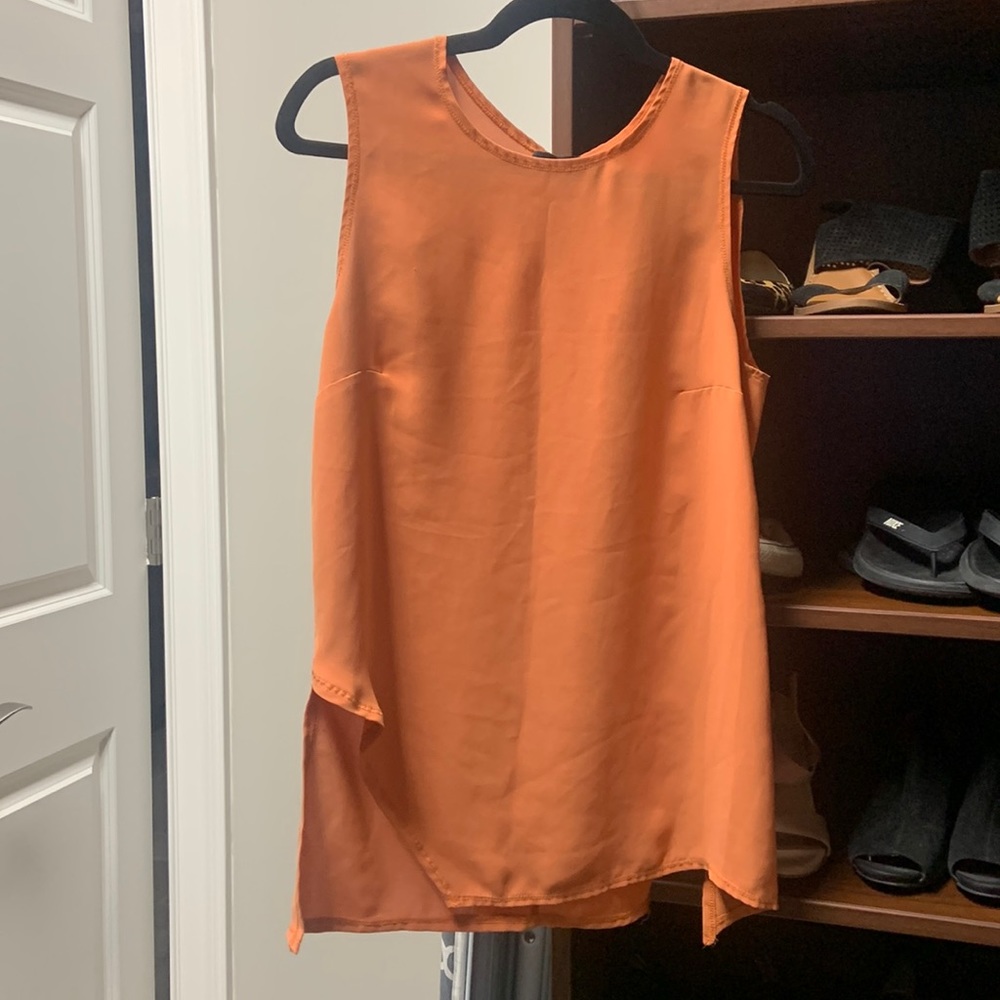 Orange Tank Blouse